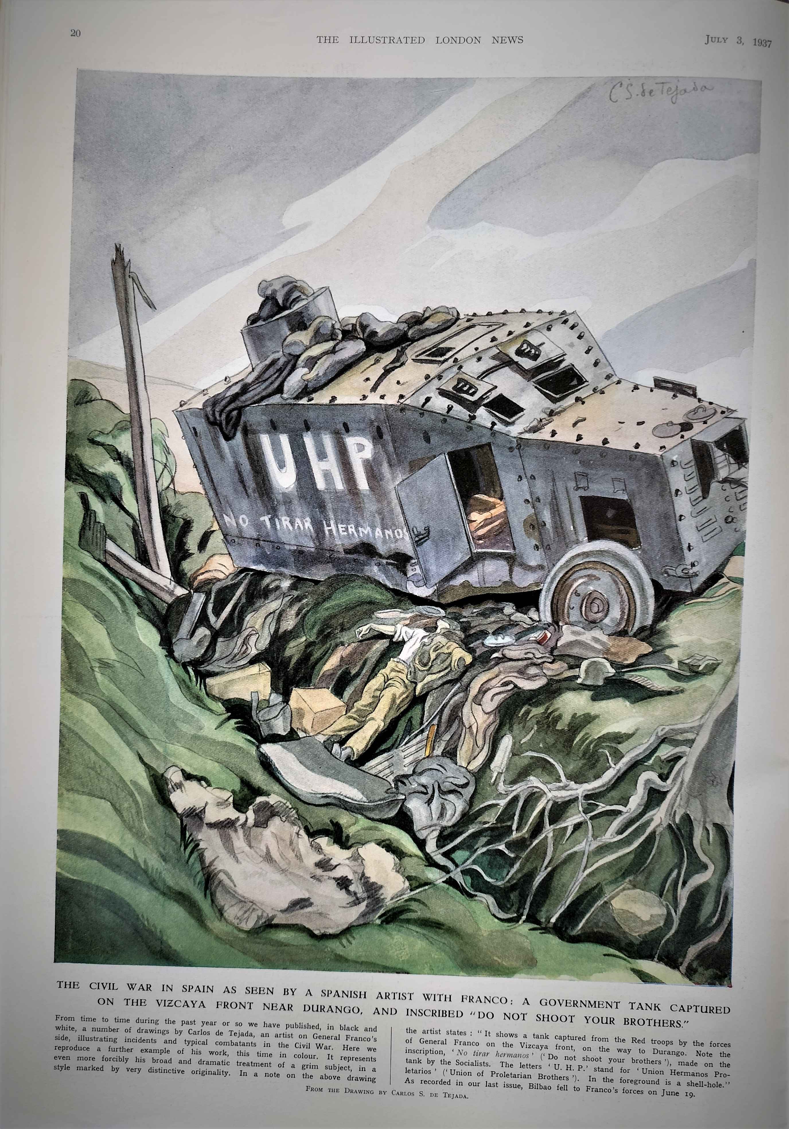 spanish civil war painting Carlos de Tejada